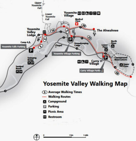 map of walking distances