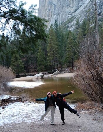 two people posing for photo