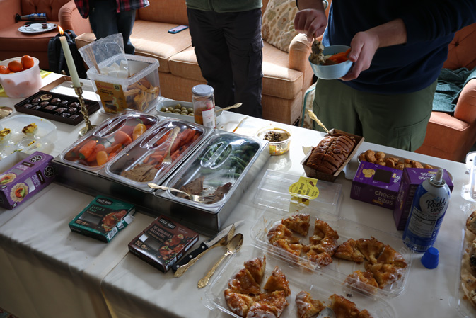 food on table
