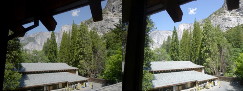 side by side views out windows