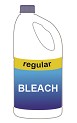 drawing of bottle of regular bleach