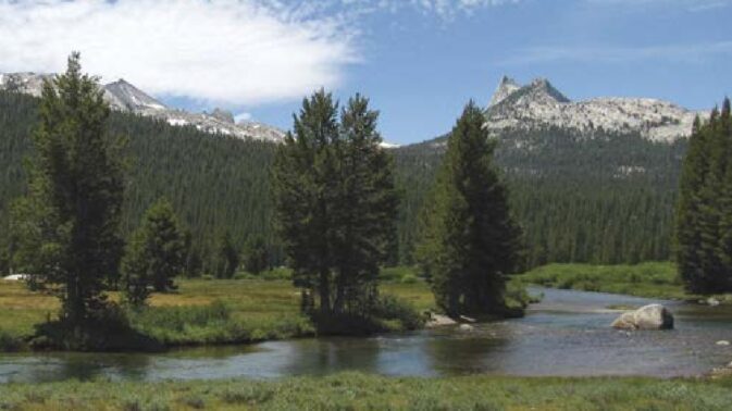 river and mountains beyond