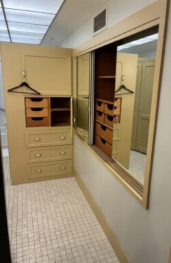 storage shelves and cabinets