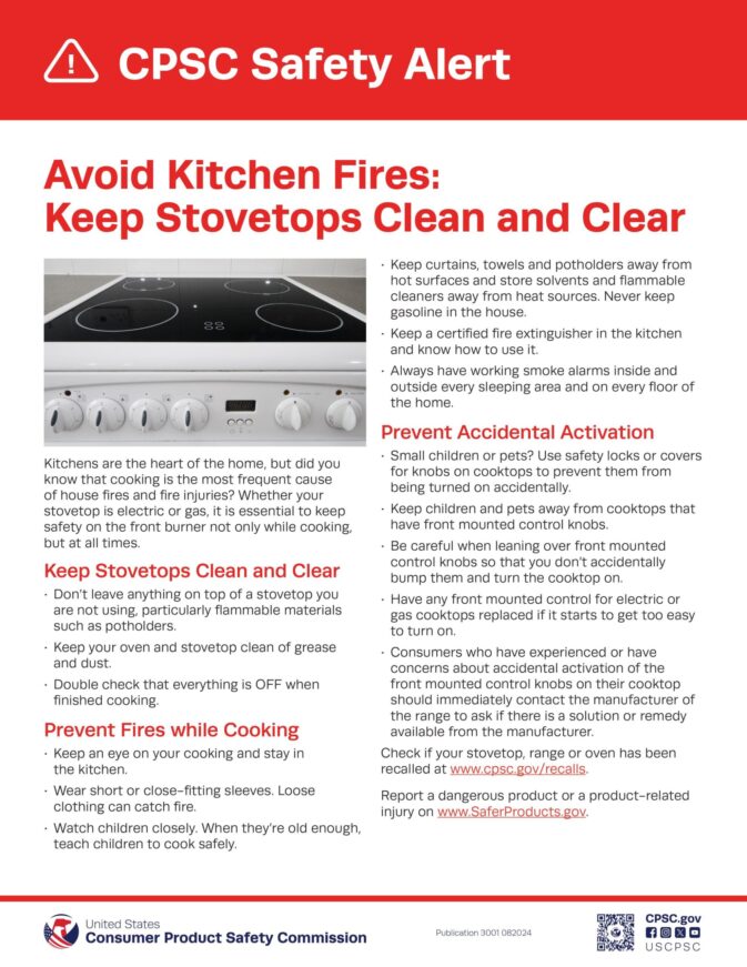 poster about stove safety