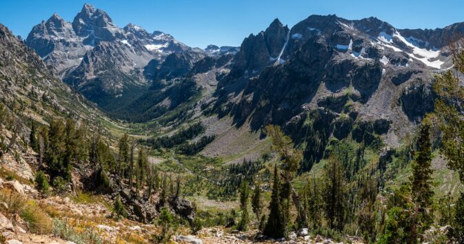 mountains and valley