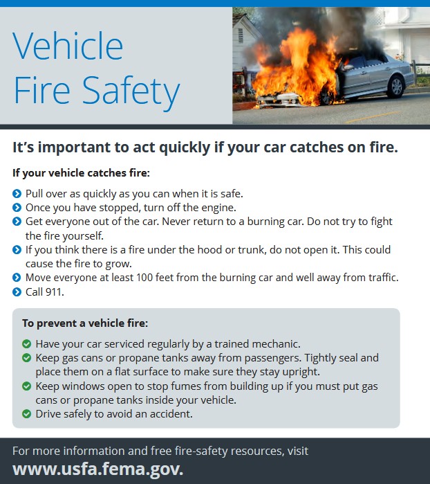 photo of car on fire