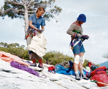 two women climbers at top of El Capitan
