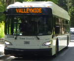 bus with sign that says valleywide