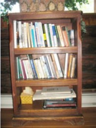 three shelf bookcase
