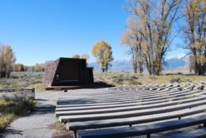 rows of seating in amphitheater